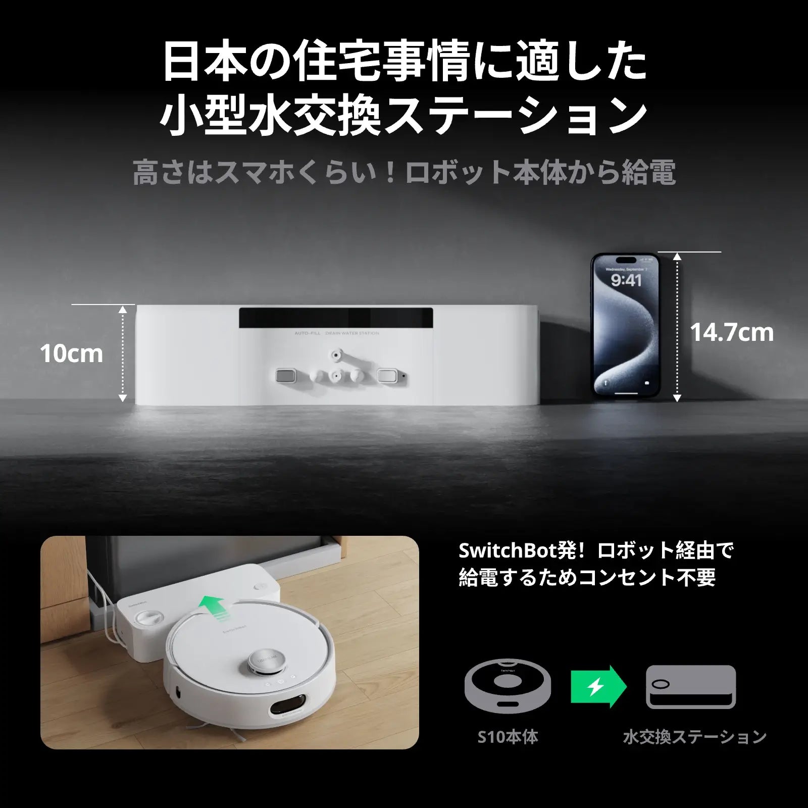 SwitchBot お掃除ロボット S10